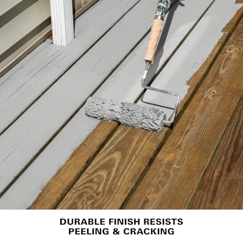 KILZ Over Armor Textured Solid Coating Resurfacer, Cape Cod, 1 Gallon - color: Cape Cod Gray, style: Textured