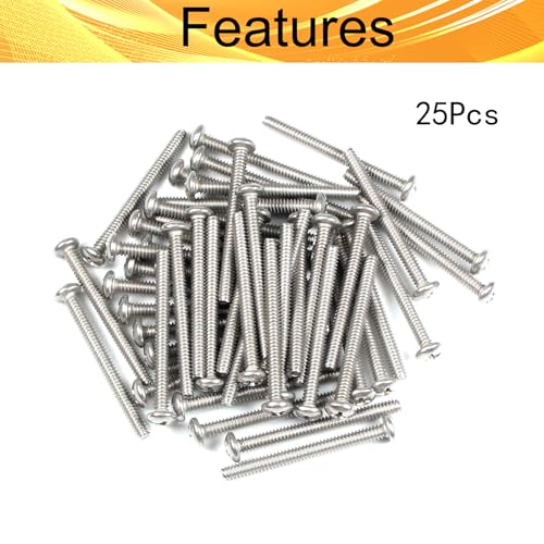 25PCS #8-32 x 1-1/2" Machine Screws, Phillips Pan Head, 304 Stainless Steel - size: #8-32x1-1/2"