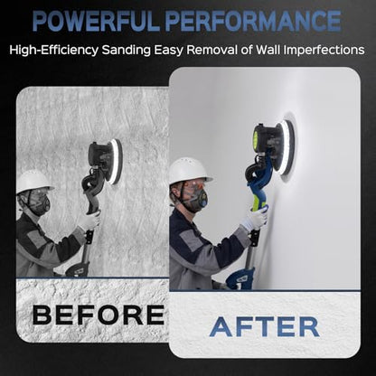 Drywall Sander, 2025 Upgraded 8-Amp Popcorn Ceiling Removal Tool, Blue - color: Dark Blue
