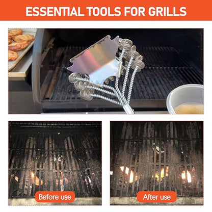 Grill Brush for Outdoor Grill - Safe Barbecue Brush Cleaning Brush