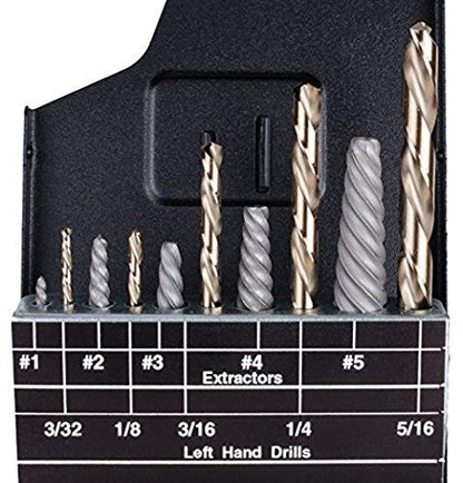 Norseman Bolt, Screw, and Pipe Remover Set Super Premium Black and Gold