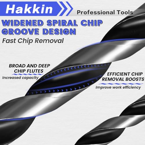 13PCS Hex Shank Brad Point Wood Drill Bit Set with Center Punch, 3/4/5/6/7/8/10/12mm Twist Wood Working Drill with Double Flutes Design for Woodworking Carpentry Chipboard Plastics Rubber Drilling - size: B 13PCS Hex Shank