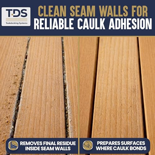 Teakdecking Systems (TDS) Seam Sander Kit - Adjustable Deck Sander 6 Strips - size: 6 Sandpaper Strips