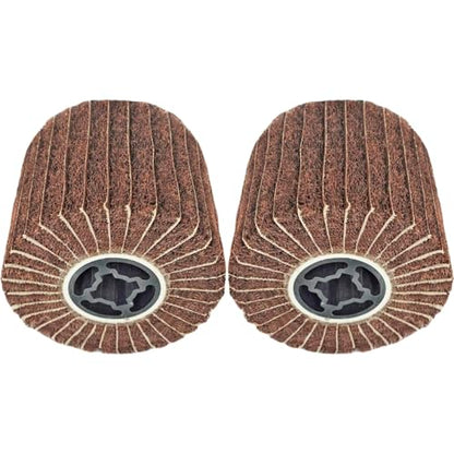 JONAS C 2 Pcs 4.7" x 4" 120 Grit Surface Conditioning Drum - style: 120 grit with sandpaper