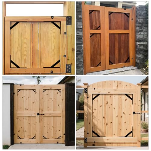 Anti Sag Gate Kit Heavy Duty Gate Hardware Kit for Wooden Gate Fence - size: 1 set