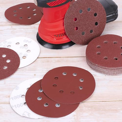 FASTPRO 200-Piece 5-Inch Sanding Discs Sandpapers