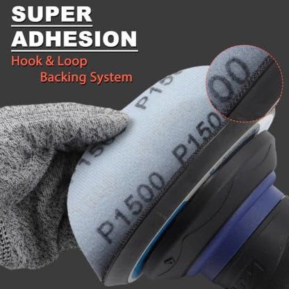 5 Inch Wet Dry No-Hole Sanding Discs, 120Pcs, 800-5000 Assorted Grit