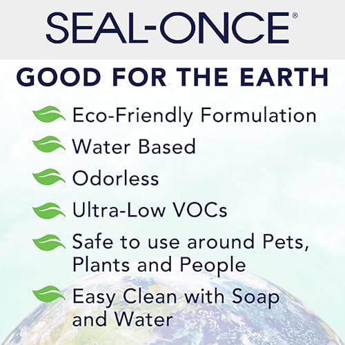 SEAL-ONCE Fence Guard Water-Repellent Wood Stain, Sierra Cedar, 5 Gallon - color: Sierra Cedar, size: 5 Gallon