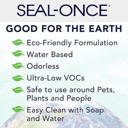 SEAL-ONCE Fence Guard Water-Repellent Wood Stain, Espresso, 1 Gallon - color: Espresso, size: 1 Gallon