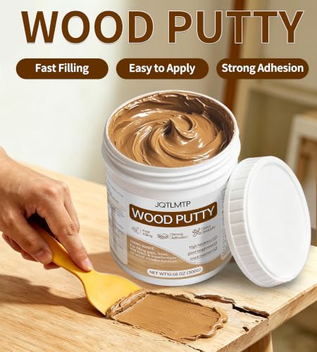Wood Filler, 10.58 Oz Natural Wood Putty for Furniture Repair, Paintable Sandable - color: Natural