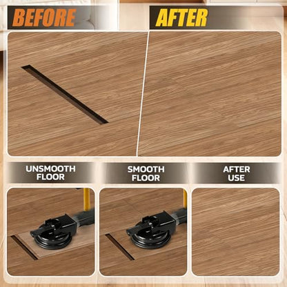 Heavy Duty Floor Gap Fixer Tool, Heavy Suction Cup Plank Grabber with Nano Gel Adhesive Pad for Wood, Vinyl, Laminate Floor, Ideal for Filling Gaps(No Hammer)