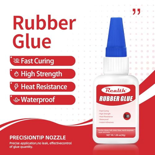 Realth Rubber Glue 30g 2 Pack Fast-Drying Strong - size: 60g, style: Rubber Glue