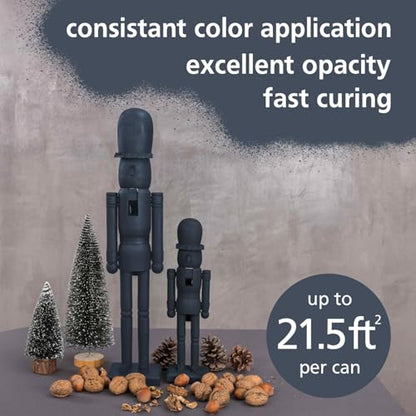 Classy Charcoal Spray Paint | Water-based Light Black Spray Paint - color: Classy Charcoal, size: 11.29 Ounce (Pack of 1)