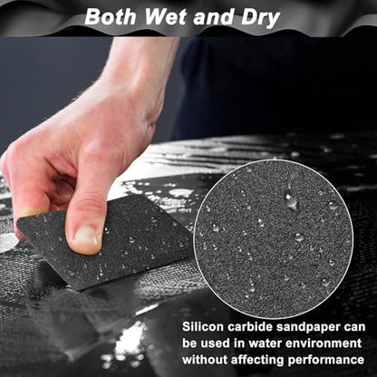 Sandpaper Roll 80 Grit, Wet Dry Sand Paper 3-2/3" Wide 11 Yard - style: 80 Grit