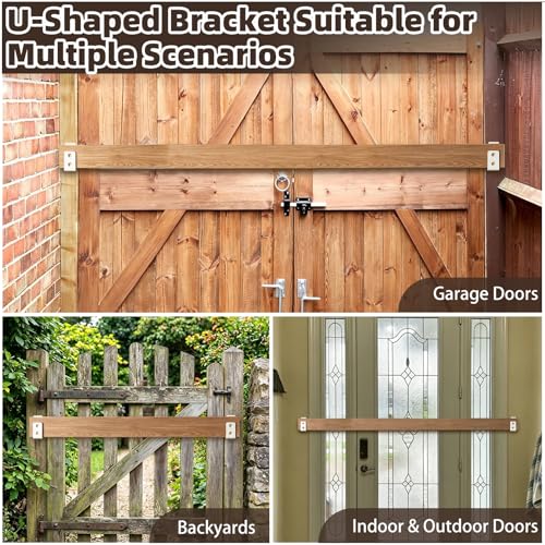2x4 Door Barricade Brackets, 3mm Door Reinforcement Security Brackets(2PCS) - size: 3mm 2PCS