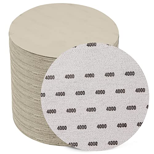 6 Inch 25 PCS 4000 Grit Sanding Disc Wet Dry Sandpaper Hook Loop Sand Paper - style: Grit 4000