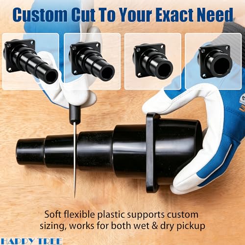 (2 Pack) Universal Tool Adapter Attachment for Shop Vac Wet/Dry Vacuum Connects to Power Tools 2-1/2" Integrated Hose Adapters for Dust Collector for Saw and Sander