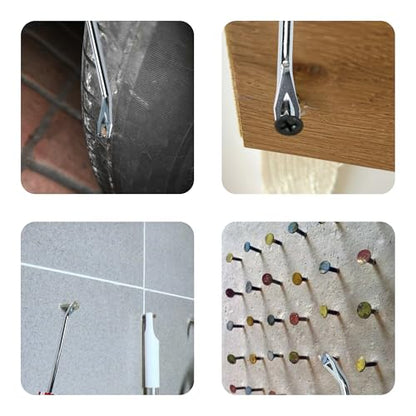 4PCS 9.25 Inch Tack Lifter Nail Puller, V TipTack Lifter, Professional Heavy Duty Metal Nail Puller with Comfort Grip Handle for Office, Home, Staples Removal, Construction, Upholstery - size: 4PCS 9.25 Inch