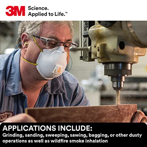 3M Particulate Disposable Respirator 8511, N95, Pack of 80, NIOSH Approved