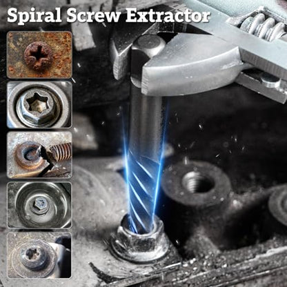 Broken Bolt Extractor Kit,24 Pieces Easy Out Screw Extractor Set