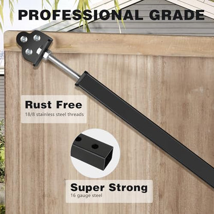 8' Telescopic Gate Brace,Extends from 52 to 98 Inches - size: 8' Telescopic (52" - 98")