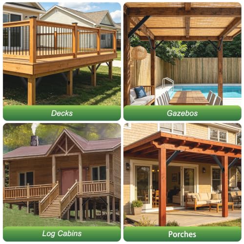 45 Degree Angle Support Bracket, Pergola Bracket Kit for 4x4 Wood Beams - size: 4Pack