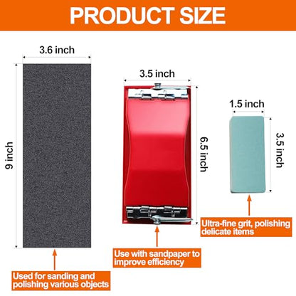 Wet & Dry Sandpaper Set, 42 Sheets of 120 to 3000 grit Sand Paper - style: sandpaper-42 pcs
