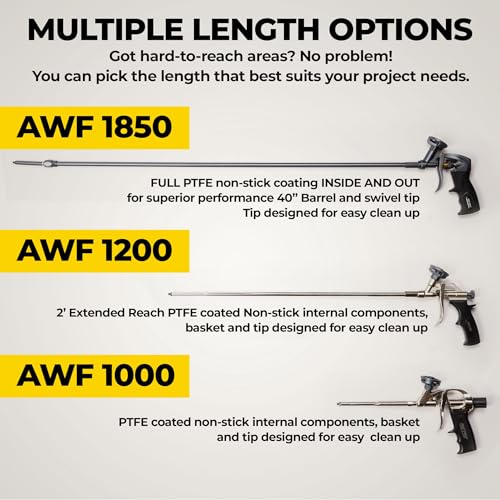 AWF PRO Spray Foam Gun 40" Long Nozzle