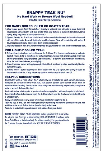 STAR BRITE Snappy Teak-Nu No 1 Restore & Renew - style: #2 Formula 32 Oz