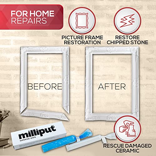 Milliput Superfine White Epoxy Putty 10 Pc Kit - Ceramic & Porcelain Repair
