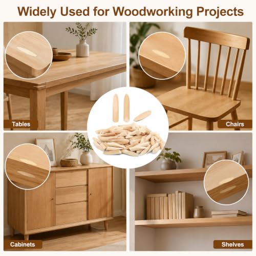 100PCS Solid Wood Pocket Hole Plugs, 3/8 Inch Pocket Screw Jig Plugs Pine Wood Plugs Woodworking Tool for Pocket Hole Jig Accessories, Various Woodworking Projects