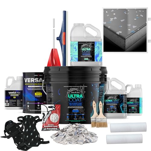 Spartan Epoxies Complete Epoxy Floor Kit, 600 ft², Gray/Sea Mist - size: 600 ft², style: Medium Gray with Sea Mist