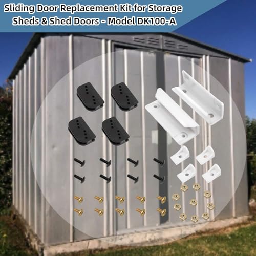 DK100-A Sliding Shed Door Tune-Up Kit for Arrow Shed Doors - color: White