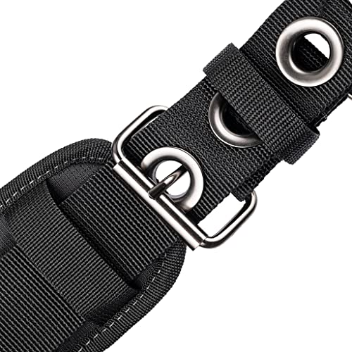 Dead On Tools - 1680 Denier Poly Carpenter’s Tool Belt with Suspenders (HDP400945) , Black