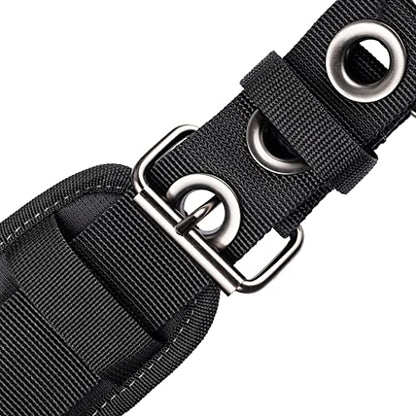 Dead On Tools - 1680 Denier Poly Carpenter’s Tool Belt with Suspenders (HDP400945) , Black