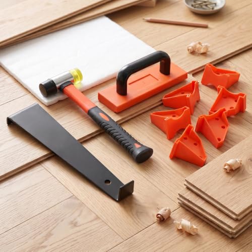Hardwood Mallet Pull Bar Kit with Ergonomic Handle for Hardwood & Laminate