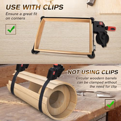 Sebupar Strap Clamp, 23 ft Variable Angle Band Clamp for Woodworking, Picture Frame, Barrel & Irregular Shaped Items - size: 1 PACK