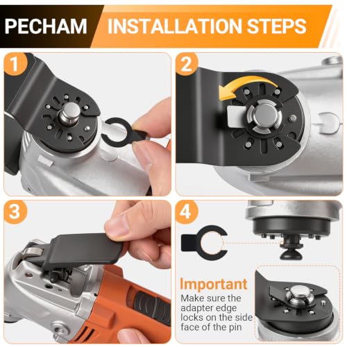 24Pcs Titanium Oscillating Saw Blades, Universal Multitool Blades Kit, Oscillating Tool Blades for Wood Metal Cutting, Compatible with DeWalt Milwaukee Ryobi Ridgid Rockwell Porter Cable Black+Decker