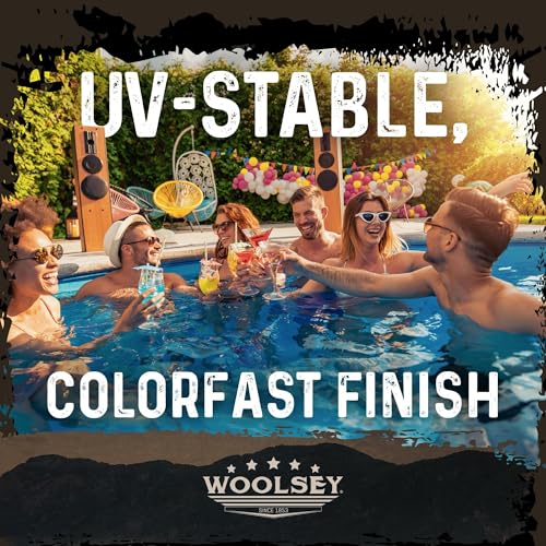WOOLSEY Non-Slip Concrete Coating, White, 1 Gallon - color: White