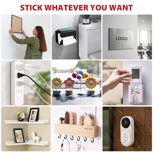 Sinfuo Double Sided Tape Heavy Duty(1.18" x 22Ft), Removable Nano Double Sided Adhesive Tape, Removable Damage Clear Mounting Tape Picture Hanging Adhesive Strips - color: Clear, size: 1.18in x 22ft