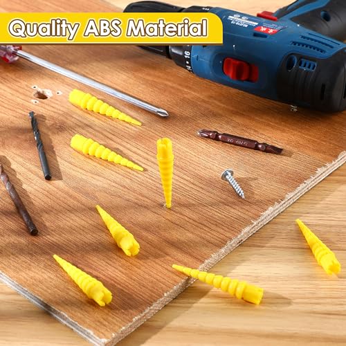 10 Pcs Wood Anchor, Fix Stripped Wood Screw Holes, Yellow - color: Yellow