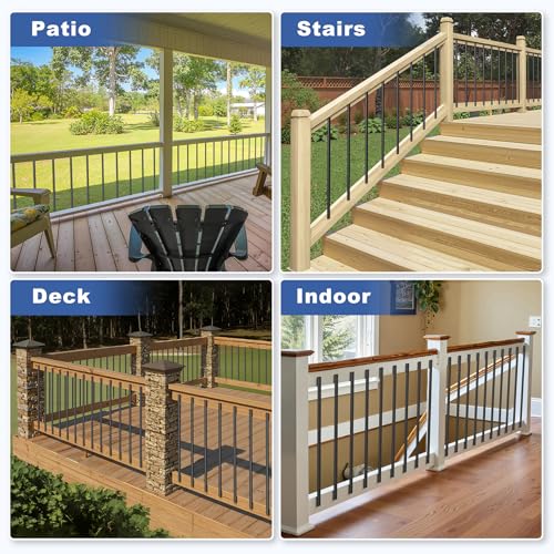 80 Pack Deck Balusters 32" Staircase Baluster for Deck Systems - size: 32 Inch