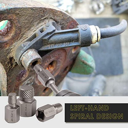 25Pcs-Double Head Screw Extractor Set, 3/8” Drive Hex Head 2-in-1 - size: 25-Piece 3/8'' Dr.
