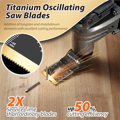 54 PCS Oscillating Saw Blades Multitool Blades Professional Universal Wood - size: 54PCS