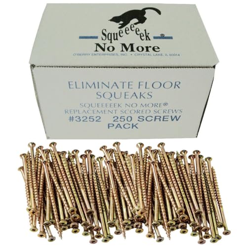 O'Berry Enterprises O'Berry 3252 Squeeeeek No More Floor Screws 250 per Package (Original Version) (Four Pack)