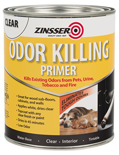 Rust-Oleum Zinsser 307648 Odor Killing Primer, White, Quart - size: 32 Fl Oz (Pack of 1)