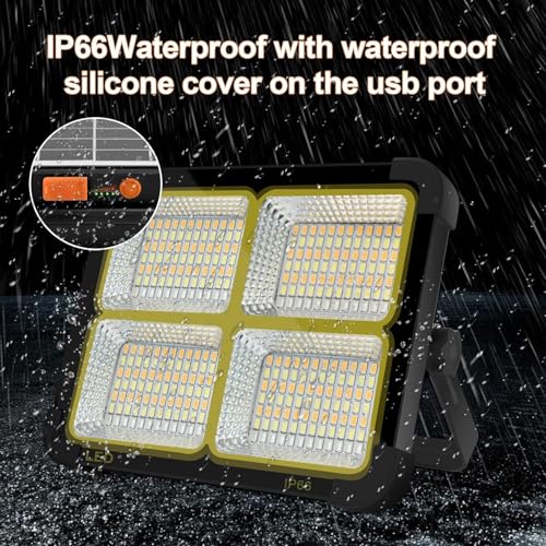 Portable LED Work Solar Light 100W - color: Black