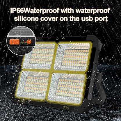 Portable LED Work Solar Light 100W - color: Black