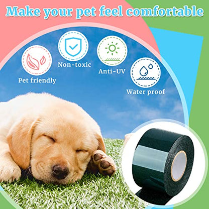 Gersoniel 2 Rolls 2 in x 16.5 ft Double Sided Turf Tape for Artificial Grass Rug Self Adhesive Artificial Turf Tape for Lawn Garden Carpet Connecting Outdoor Carpet - size: 2 in X 16.5 ft