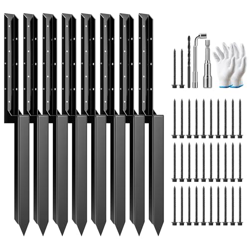 VIVOSUN 8 Pack Fence Post Repair Kit